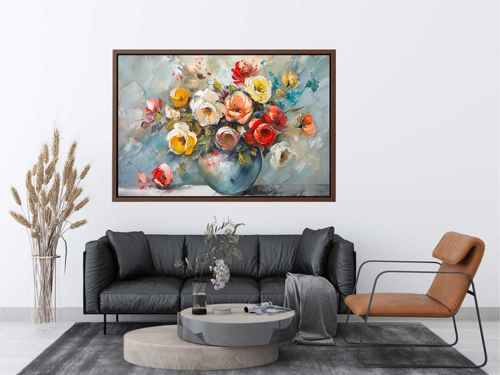  Flower in a Vase Painting canvas Print