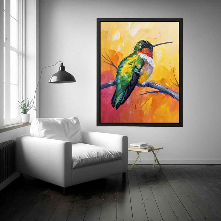 Humming Bird Painting Art Print