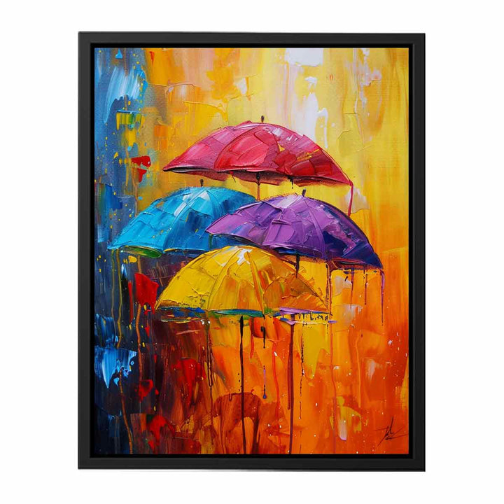 Abstract Art Umbrella Painting