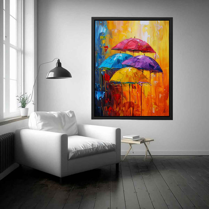  Abstract Art Umbrella Painting Art Print