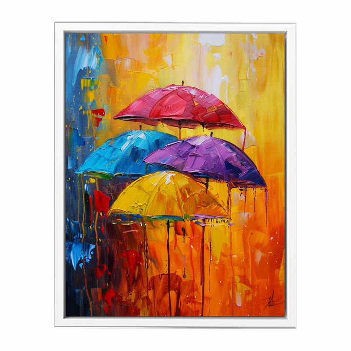 Abstract Art Umbrella Painting