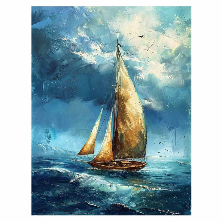 Sailing Boat  Painting Art Print