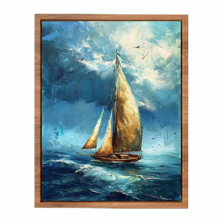 Sailing Boat  Painting framed Print