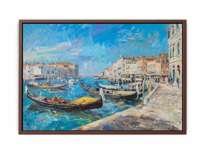 Knife-Sea-Art-Boat-Painting  Art Print