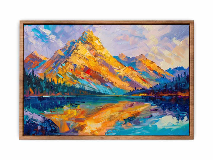 Yellow Mountain Knife Landscape Art Painting 