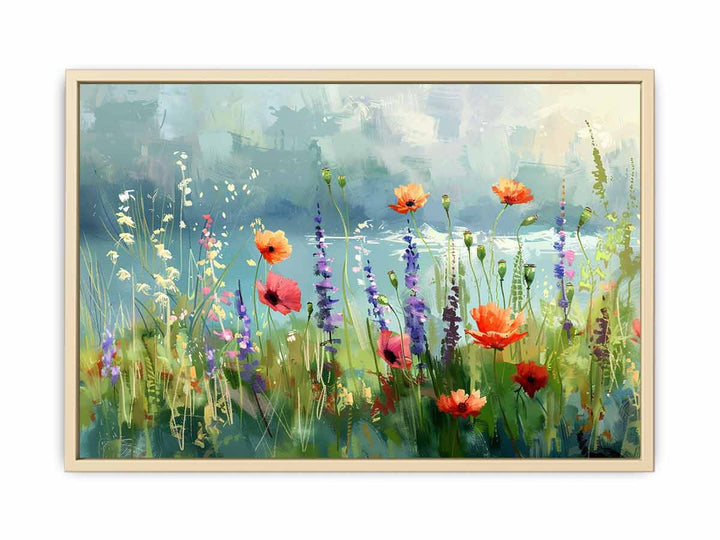 Wild Flowers Painting  Framed Print