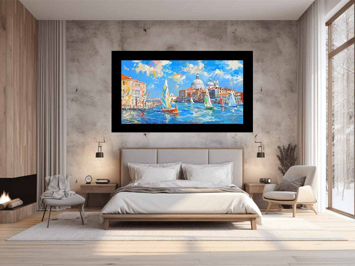 Venice Waterfront Painting  