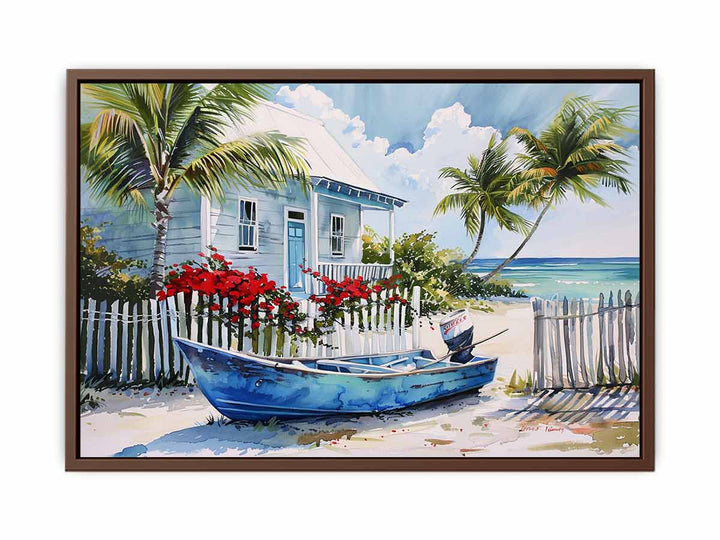 Beach House  Art Print