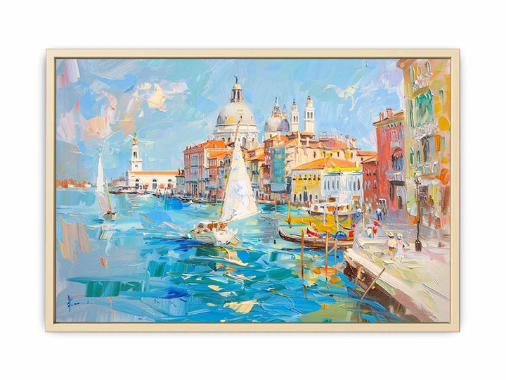 Venice Waterfront Framed Print