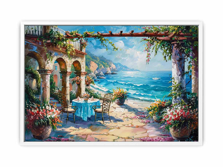 Beach Dinning Canvas Print