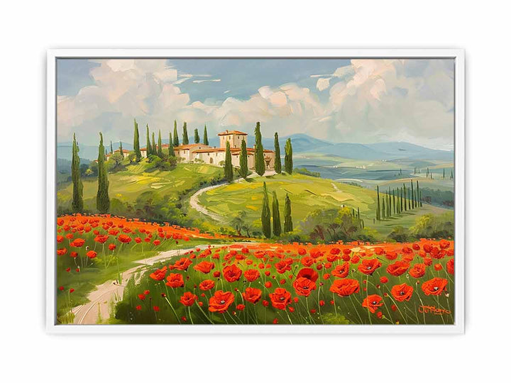  Field Of Poppies Canvas Print