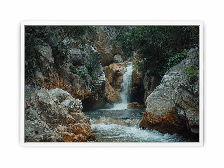 Waterfall Landscape Canvas Print