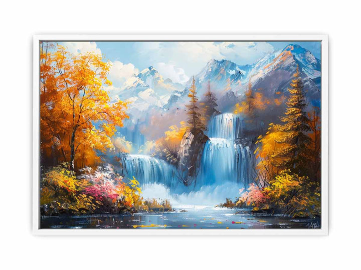 Waterfall Landscape Canvas Print