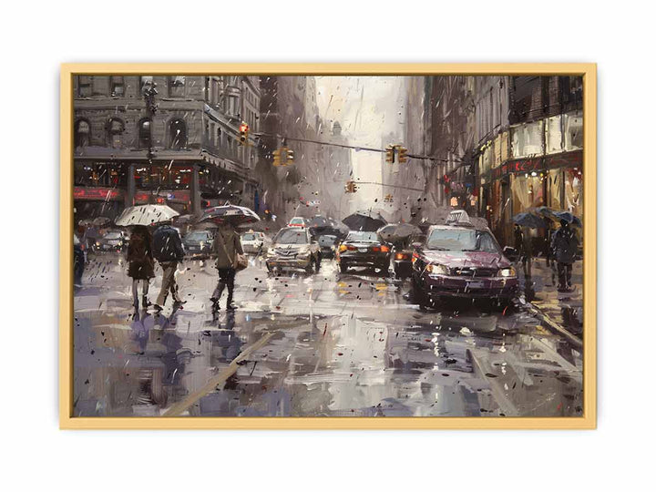 Streetscape Painting  Poster