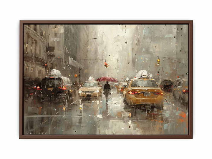 Streetscape Painting  Art Print