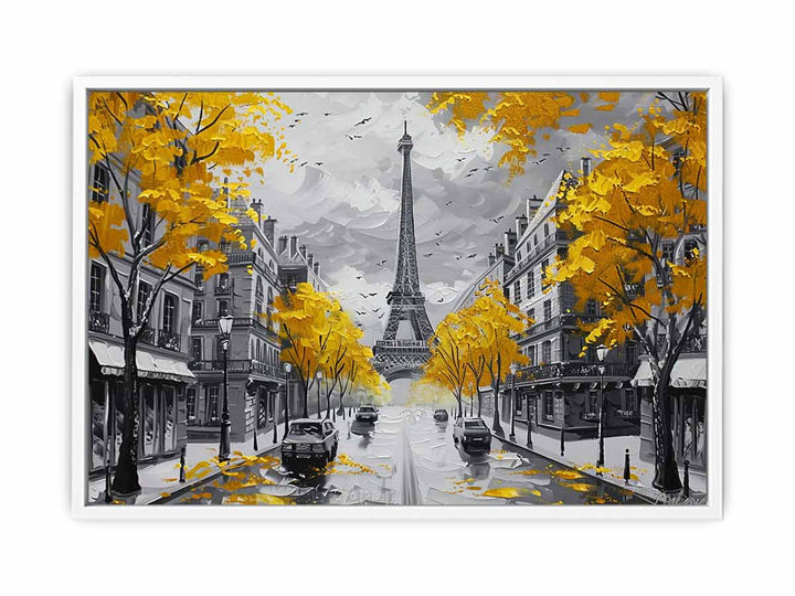 Eiffel Tower Paris Street Canvas Print