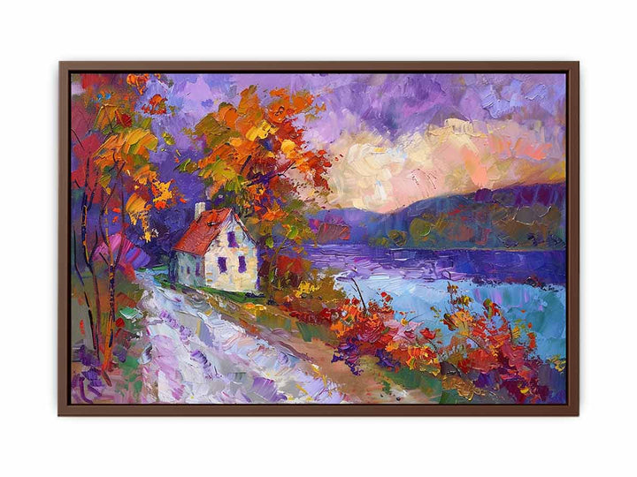 Autumn House  Art Print