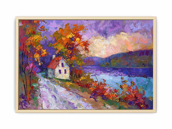 Autumn House Framed Print