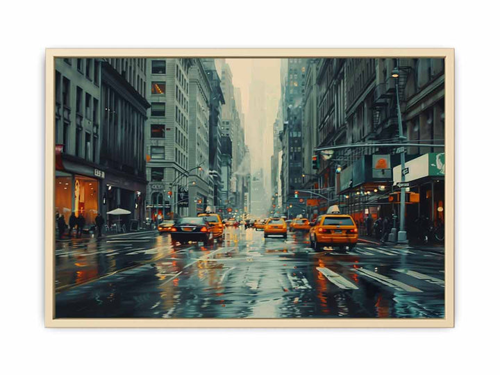 New York Street Framed Print