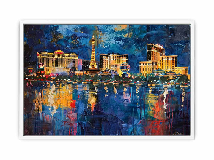 Las Vegas Painting Canvas Print