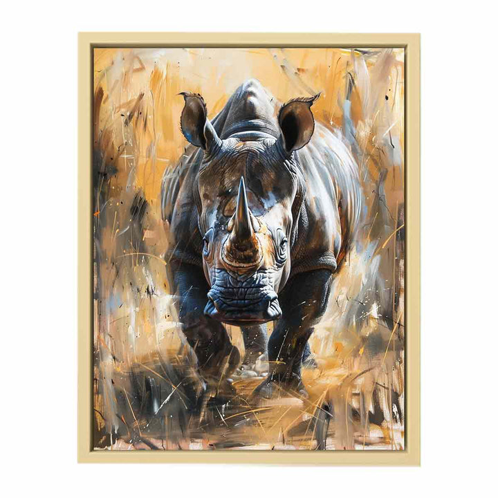 Rhino Painting  Framed Print