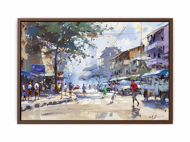 Streets In Nairobi  Art Print