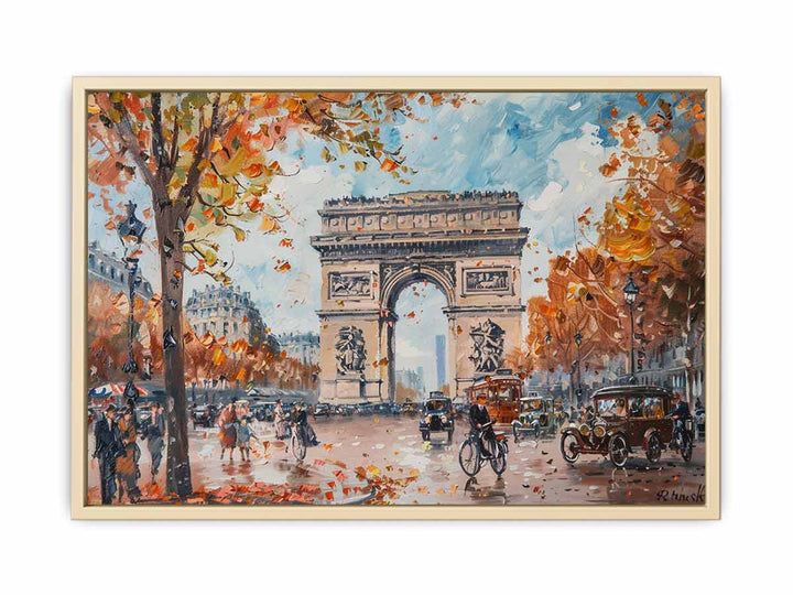  Arc De Triomphe  Paris Painting Framed Print