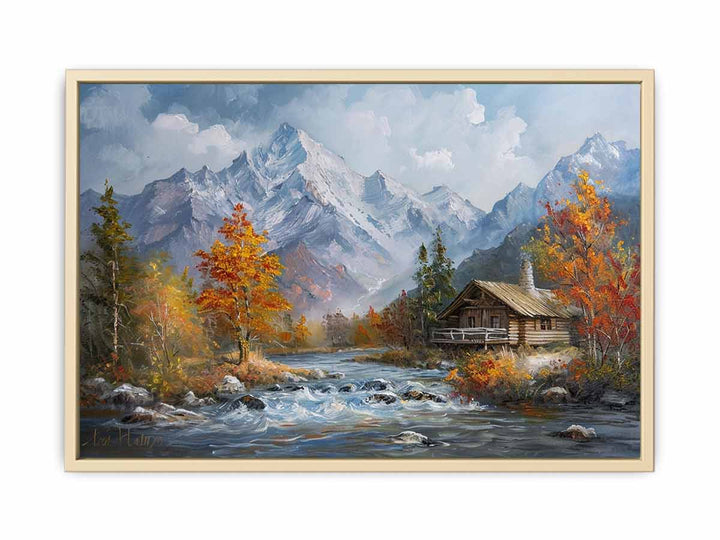 Autumn landscape Framed Print