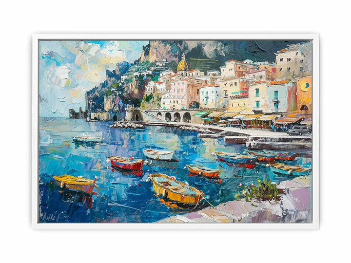 Colorful Boats Canvas Print