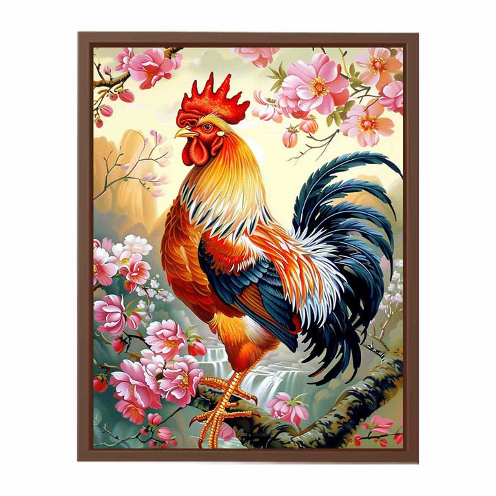 Cock Painting  Art Print