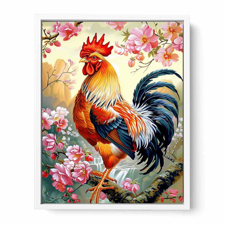 Cock Painting Canvas Print