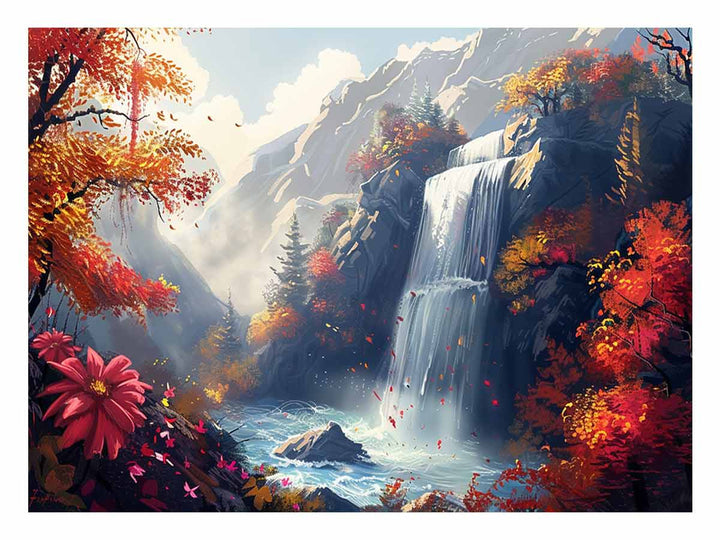 Autumn Waterfall