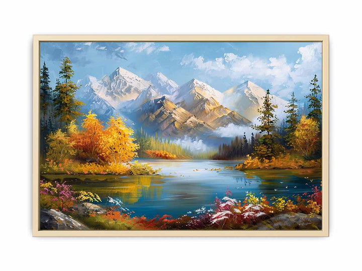 Forest Lake Framed Print