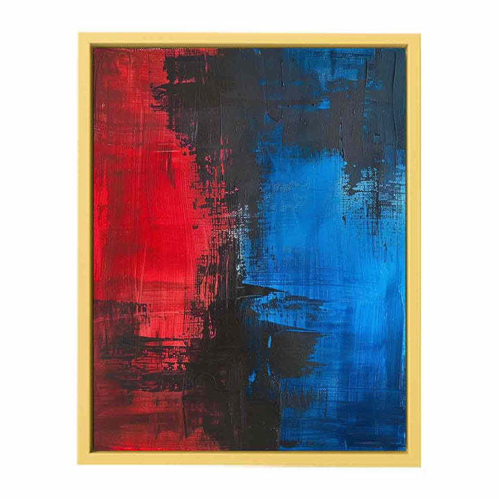 Red Blue Painting  Poster