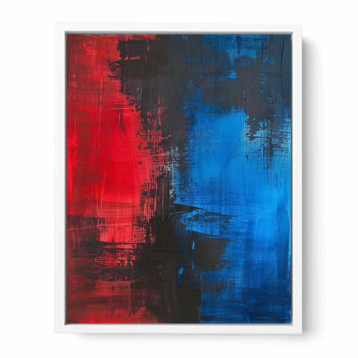 Red Blue Painting Canvas Print