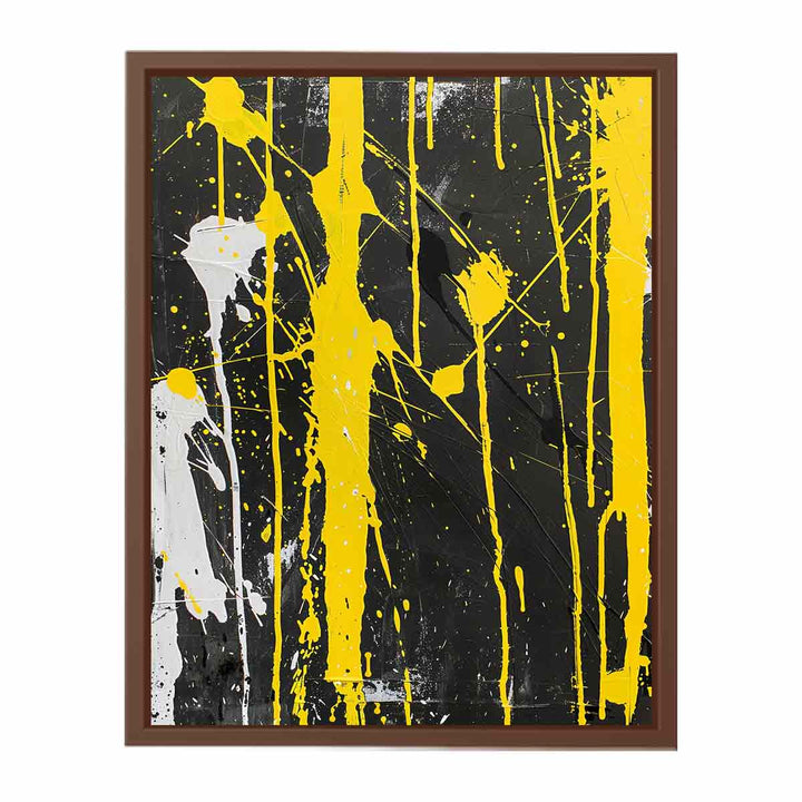 Yellow Abstract Art  Art Print