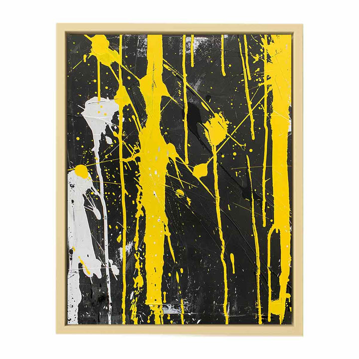 Yellow Abstract Art Framed Print