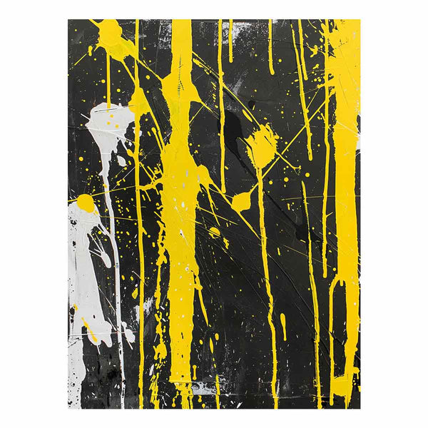 Yellow Abstract Art