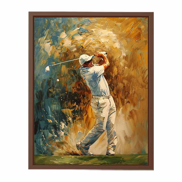 Golf Shot Painting   Art Print