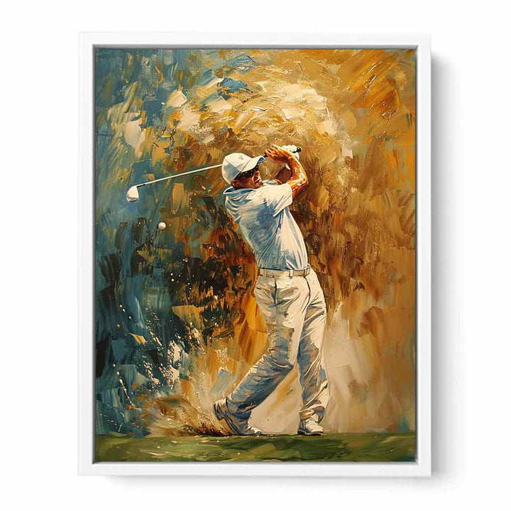 Golf Shot Painting  Canvas Print