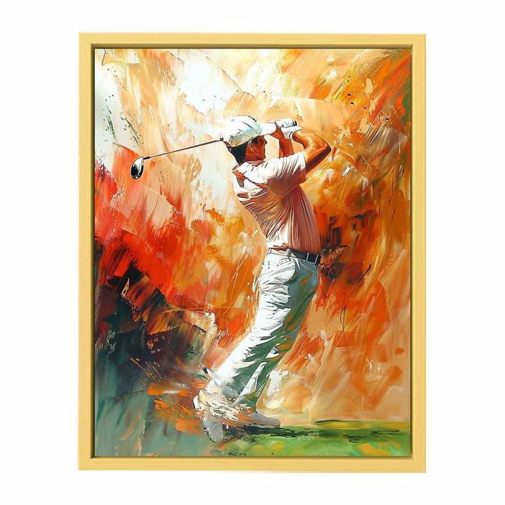 Golf Shot Painting   Poster