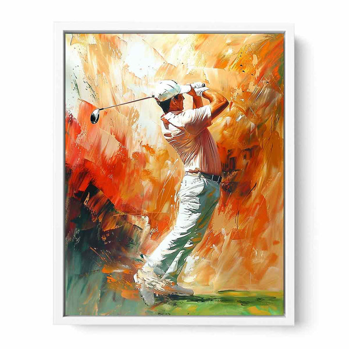 Golf Shot Painting  Canvas Print