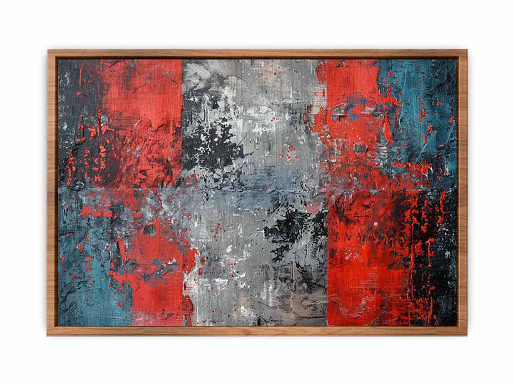 Red Blue Abstract Art  Painting