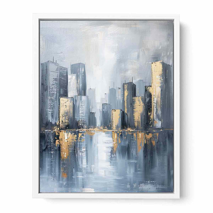 Cityscape Tall Buildings Canvas Print