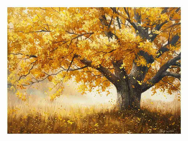 Golden Tree Painting 