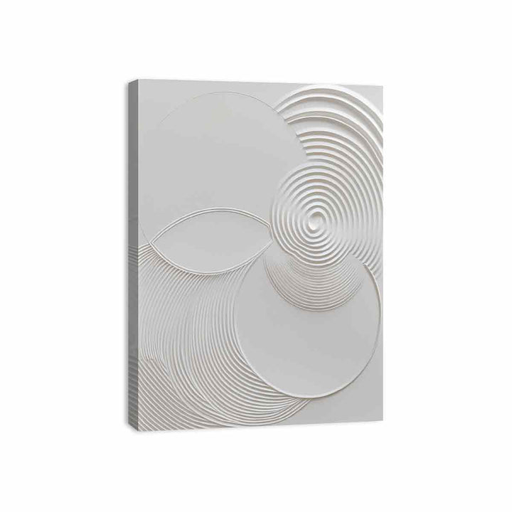 Minimalist Modern white Art Painting 