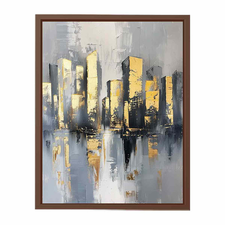 Cityscape Buildings Art  Art Print