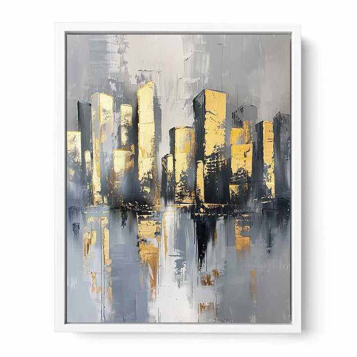 Cityscape Buildings Art Canvas Print