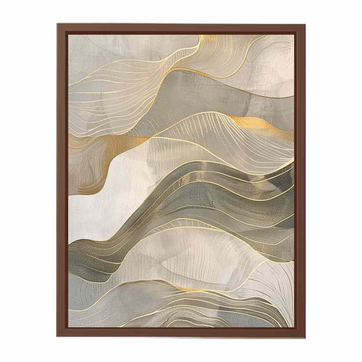 Gold Waves  Art Print