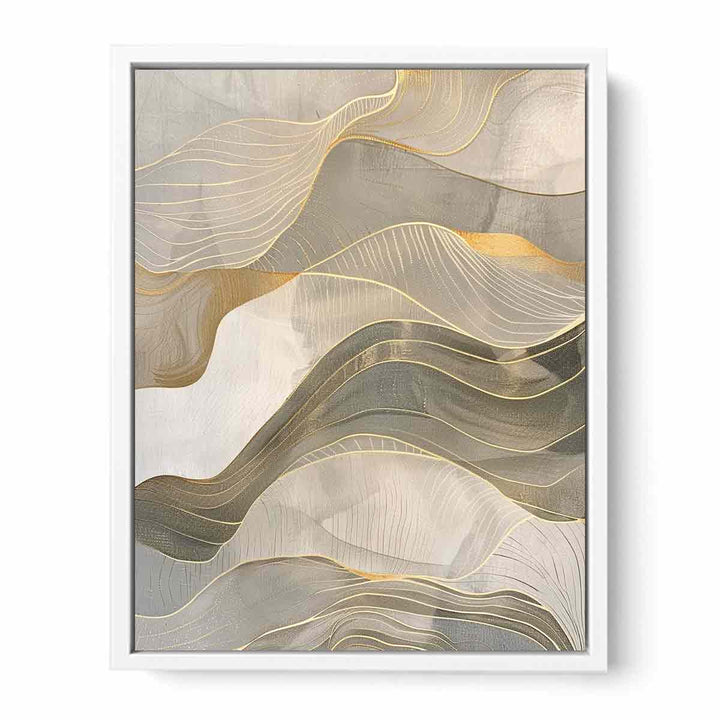 Gold Waves Canvas Print